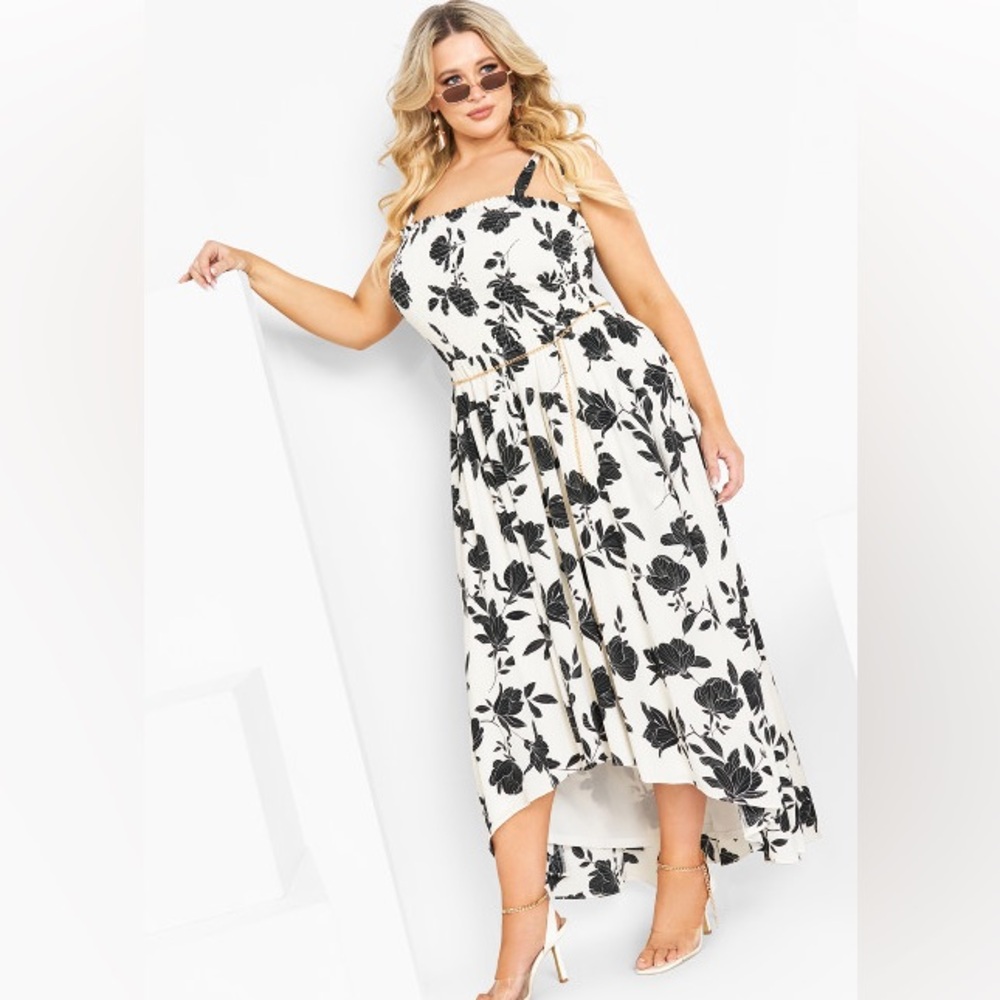 City chic Dalary maxi black/ ivory 18W runs big new in package - Picture 2 of 7